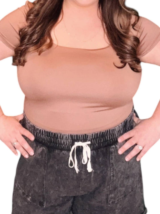 The Workshop - Square Neck Knit Top