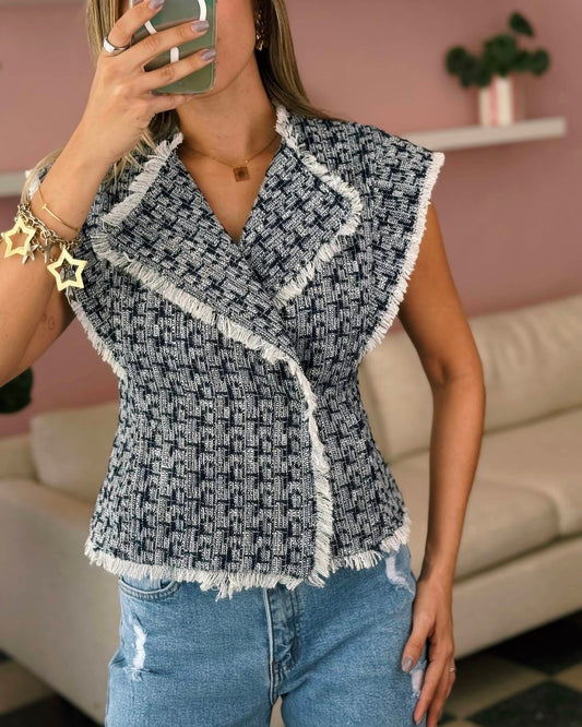 Sage The Label - Frayed Edge Vest