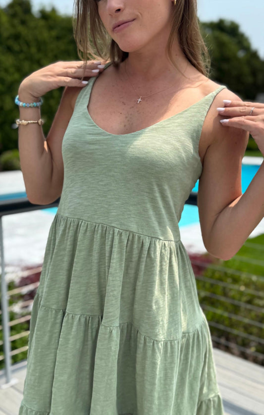 Bobi - Tiered Tank Mini Dress