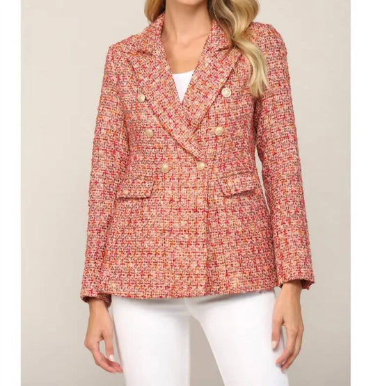 Fate - Double Breasted Tweed Jacket