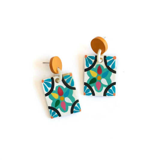 Sunshine Tienda - Azulejos Single Tile Earrings