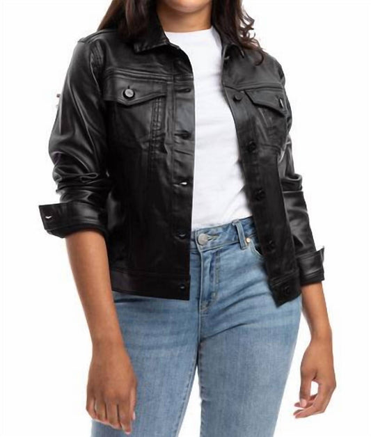 1822 Denim - Classic Coated Denim Jacket