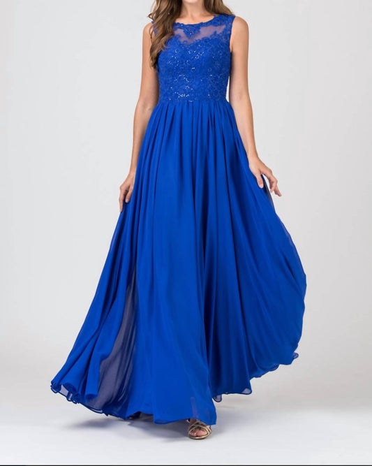 Eureka - Lauren Lace Chiffon Prom Dress