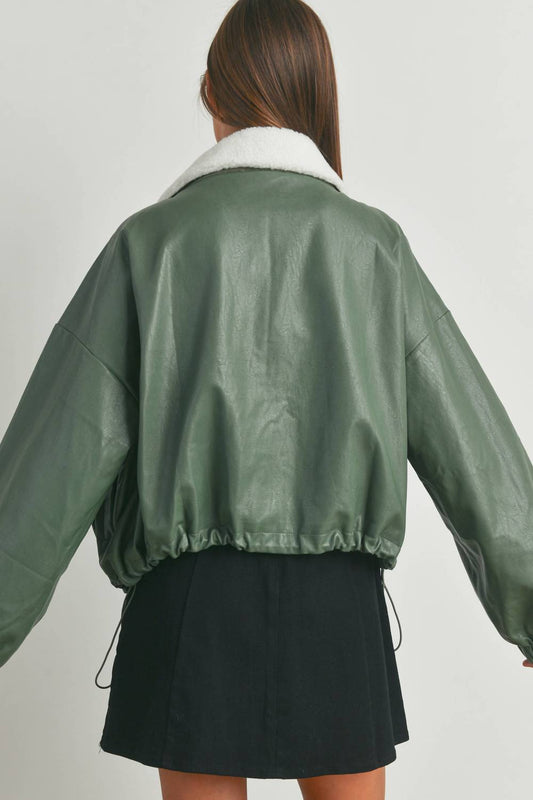 Buttermelon - Utility With Fleece Collar Jacket