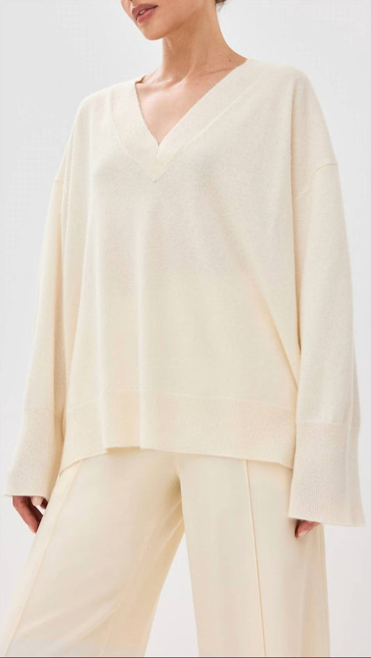 Sablyn - Nylah Cashmere Boyfriend V-neck Sweater