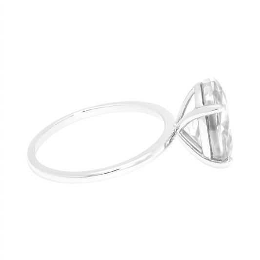 Allyanna Gifts - Women's Solitaire Oval Moissanite Ring