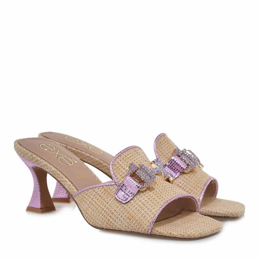 Exe - Women Lucia Raffia Lilac Sandal
