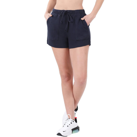 Zenana - Cotton Drawstring Shorts