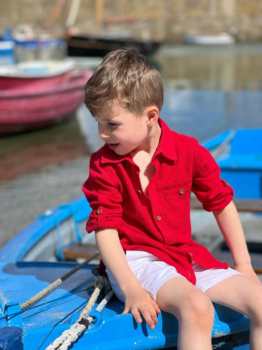 Boys Merchant Button Down Shirt