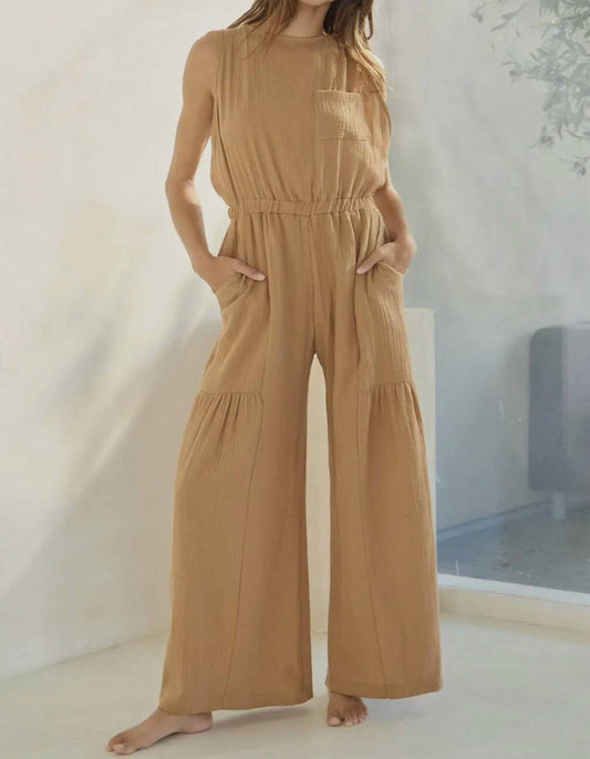 Bucketlist - Adjustable Back Bow Jumpsuit