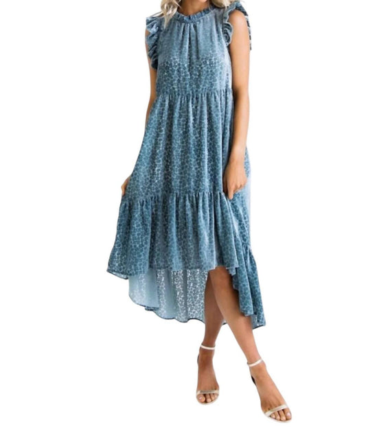 Karlie - GEOMETRIC VELVET HILO DRESS