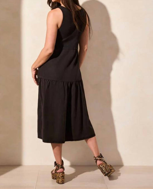 Tribal - Mixed Media Midi Dress