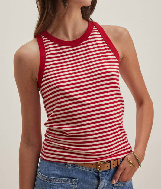 Velvet By Graham & Spencer - Yarn Dye Jersey Stripe Lua Tank