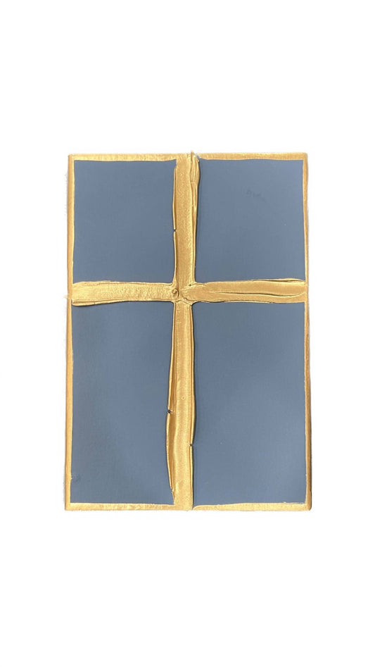 6x8 Gold Cross Ary