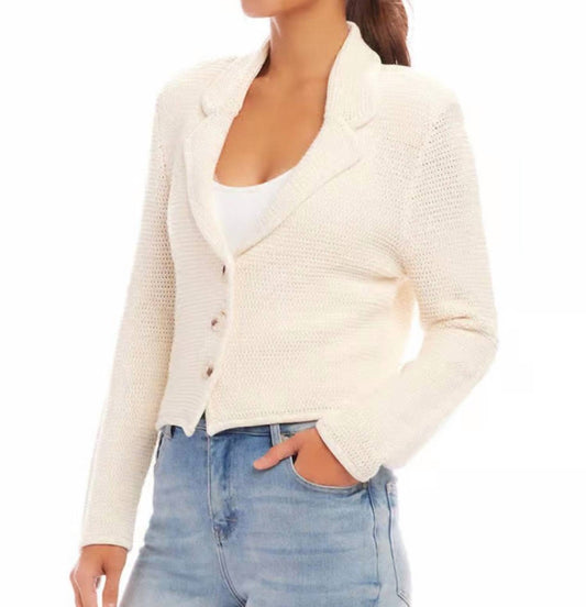 Karen Kane - Button Up Blazer Sweater