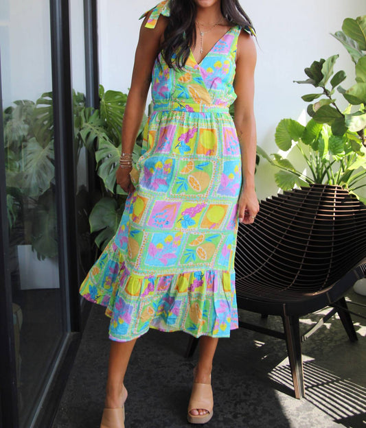 Sadie & Sage - Mimosa Surplice Midi Dress