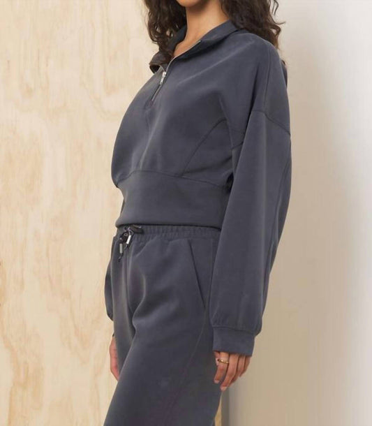 Vintage Havana - Luxe Cloud Quarter Zip Sweatshirt