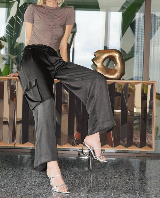 Lna - Lou Silky Cargo Pant