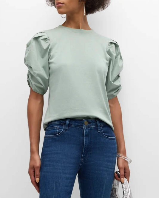 Frame - Pleated Puff Sleeve Tee