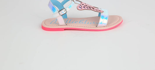 Billieblush - Iridescent Sandals With Large Butterfly