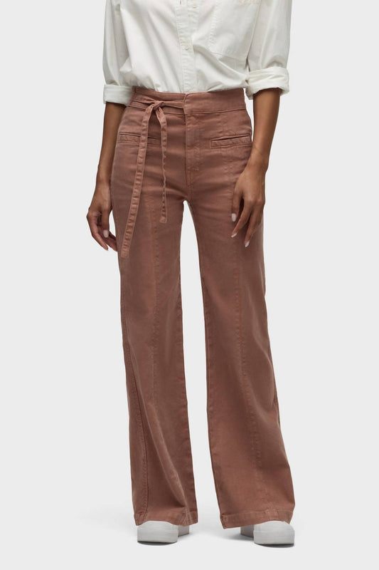 Hudson - Tie Waist Pintucked Trouser Pants