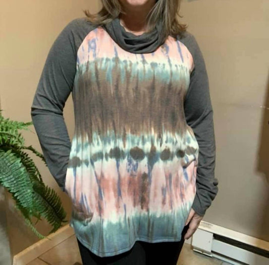 Sew In Love - Cowl Neck Top with Pockets