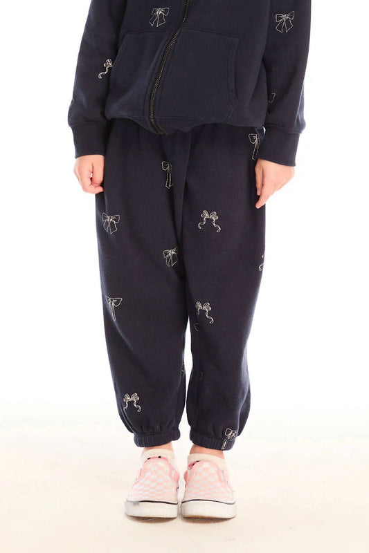 Chaser - Girls Tossed Glitter Bow Pants