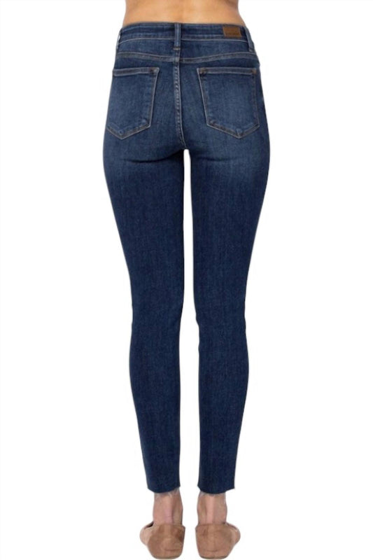 Judy Blue - Classic Buttonfly Cutoff Skinny Jeans
