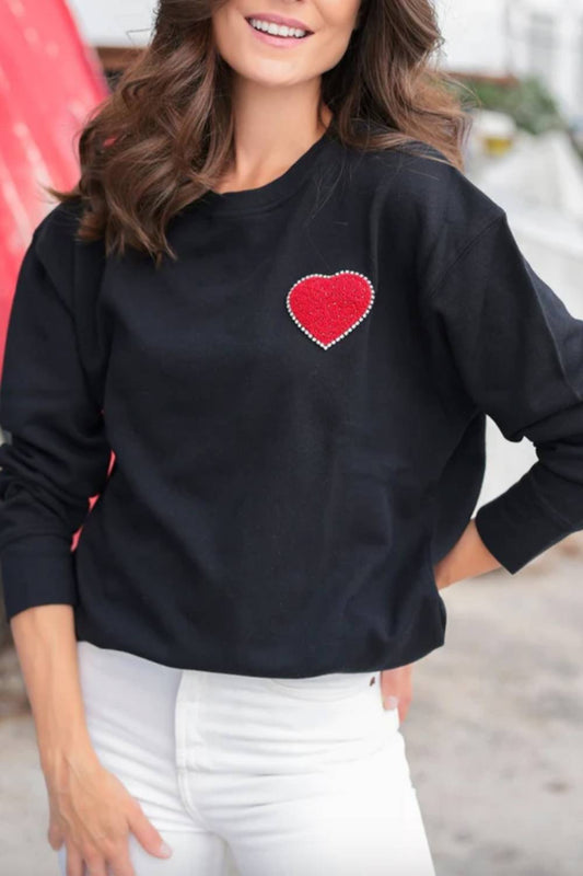 Shiraleah - Women's Heart Sweatshirt