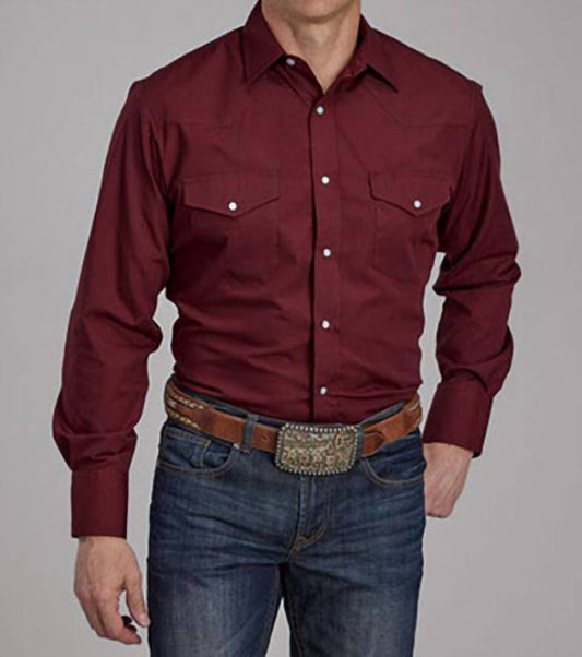 Roper - Men's Snap Western Long Sleeve Shirt