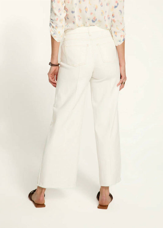 Fdj - Olivia Pintuck Wide Leg Denim Pants