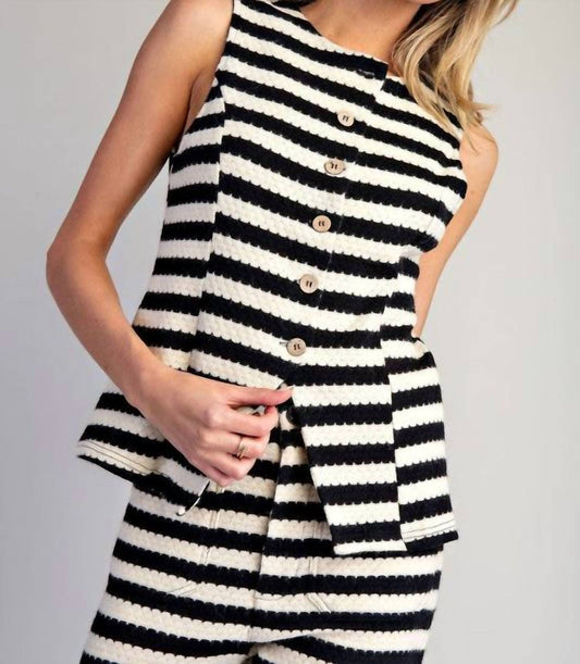 Ee:Some - Betty Button Down Vest