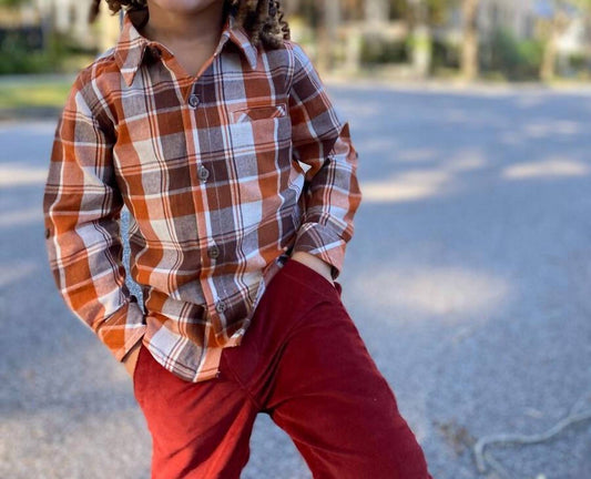 Me & Henry - Boy's Atwood Long Sleeve Woven Shirt