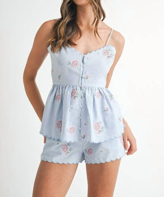 Mable - Embroidered Shorts