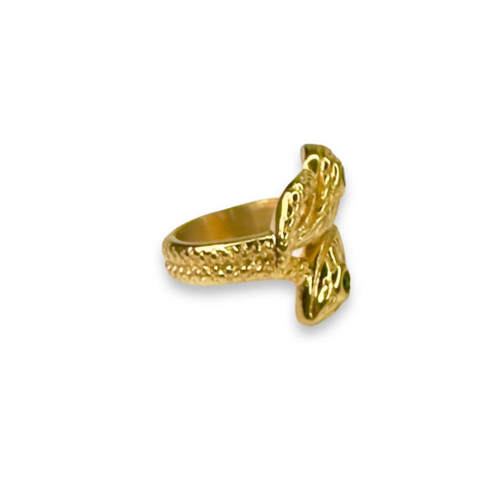Jagged Halo Jewelry - Women's Twin Snake Ring