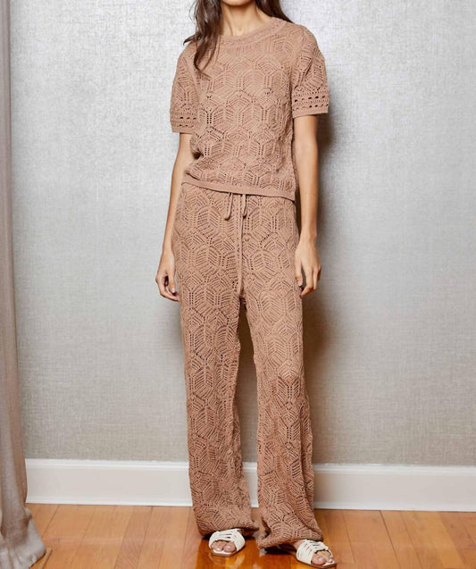 Dh New York - Hallie Straight Leg Patterned Pant