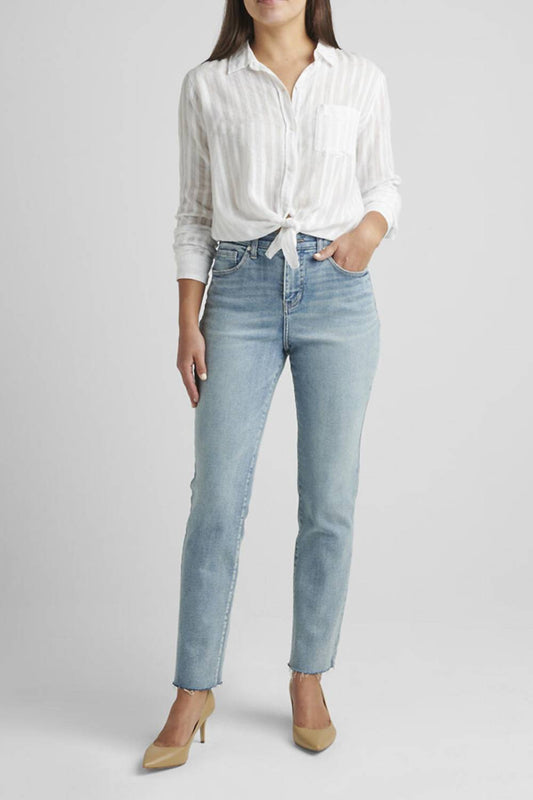 Jag - Stella High Rise 30" Straight Jeans
