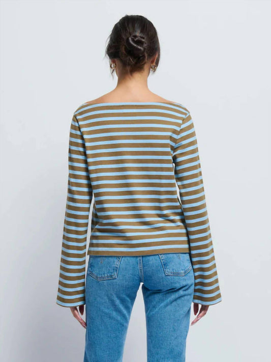Nation Ltd - Bryce Boat Neck Stripe Top