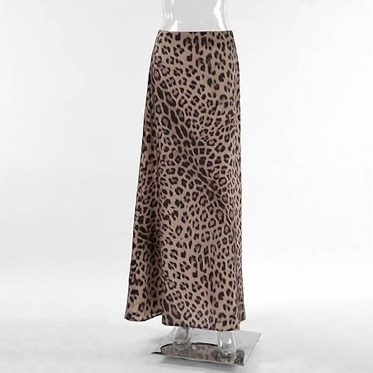 Trendsi - Animal Print Maxi Skirt