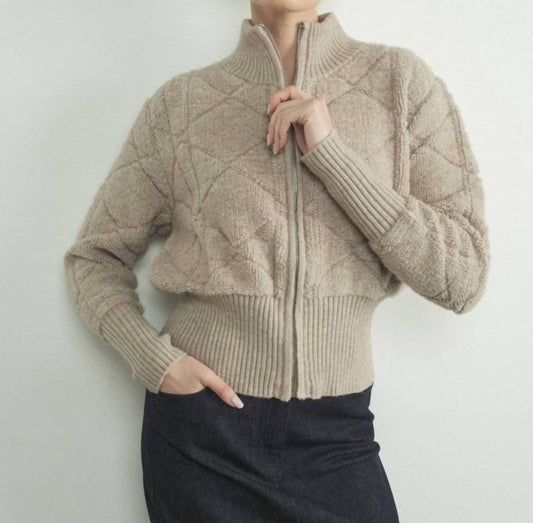 Aaron & Amber - Cozy Zip Up Sweater Jacket