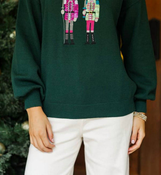 Mainstrip - Noelia Embroidered Patchwork Nutcracker Sweater