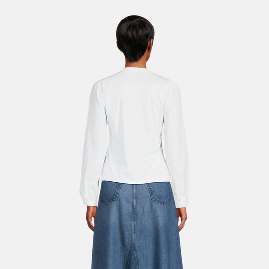 Frame - Femme Puff Sleeve Henley Top