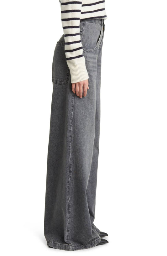 Frame - Skater High Waist Wide Leg Jeans
