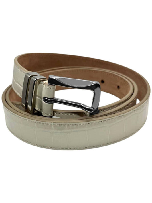 Bally - Women's Curved Croc Leather Belt