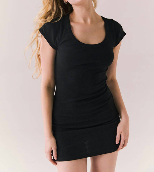 Chaser - Dartmouth Ribbed Cap Sleeve Mini Dress