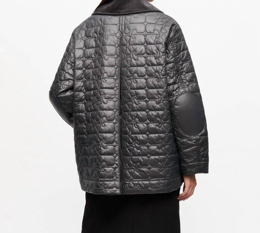 Ganni - Shiny Quilt Midi Jacket