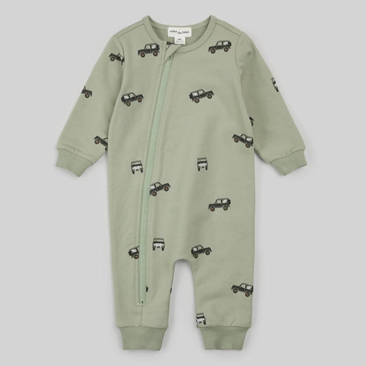 Miles Baby - Boy's All Terrain Long Sleeve Zip Coverall