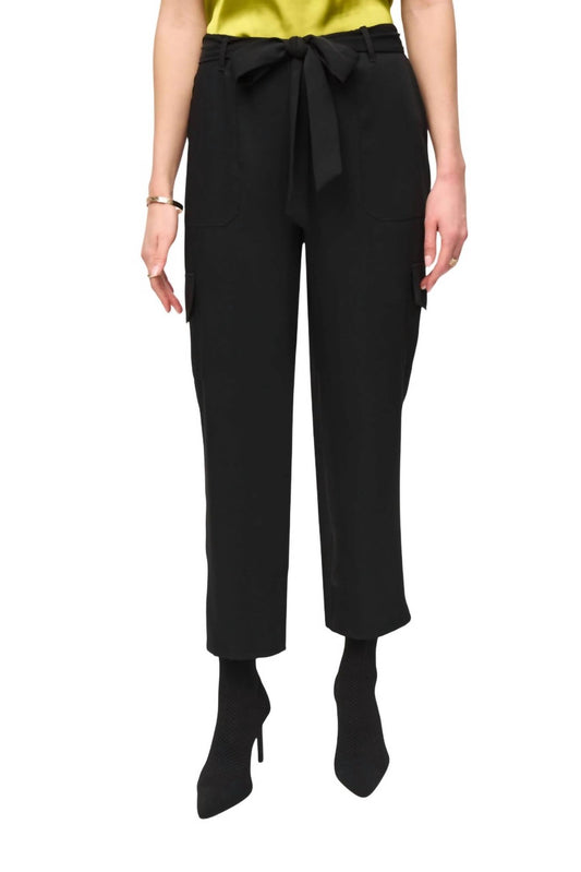 Joseph Ribkoff - STRETCH WOVEN PULL ON CARGO PANT