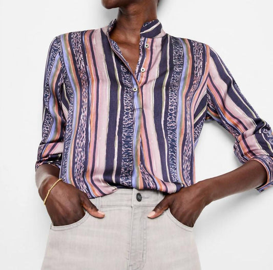 Nic + Zoe - Animal Stripe Shirt