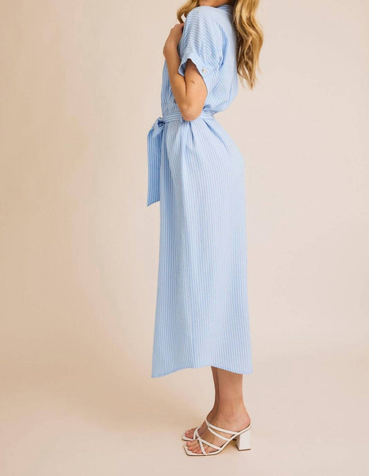 Gilli - Gracie Striped Button Down Shirt Dress